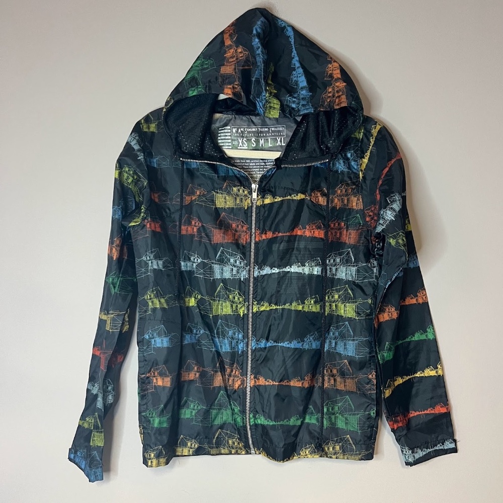 RARE Radiohead In Rainbows Windbreaker Jacket Official Waste Merch